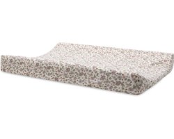 Product: Jollein - Aankleedkussenhoes Jersey 50x70cm - Zachte Hoes Baby Aankleedkussen - Retro Flowers, van het merk 