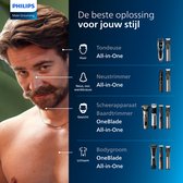 Philips All-in-One Series 9000 - MG9555/15 - Multigroom - Baardtrimmer - 20-in-1 - Baard, lichaam en haar - Inclusief OneBlade - RVS - Zilver