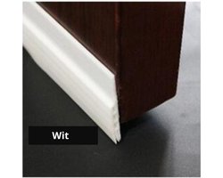 Tochtstrip - Aanpasbare Tochtstopper - Zelfklevende tochtstrip voor deuren – Tochthond – Tochtkussen – Tochtband – Duurzaam – Isolatie - Wit - 100 cm x 5 cm