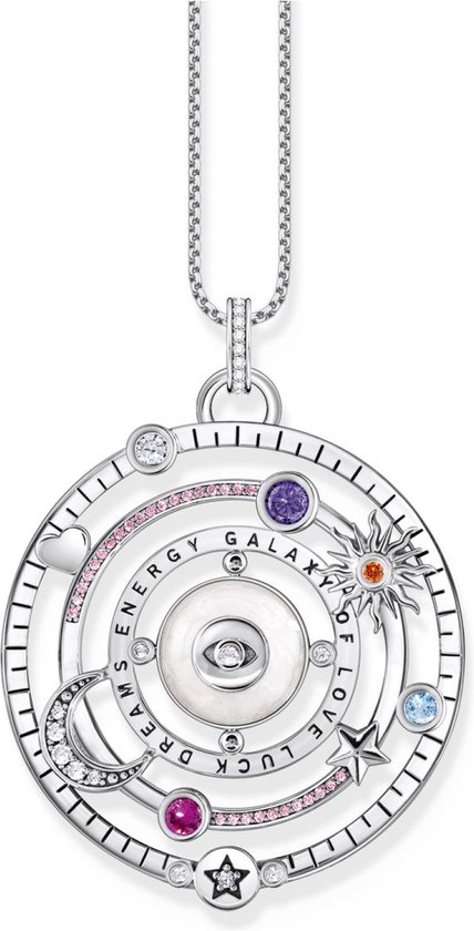 Pendentif Oeil Thomas Sabo PE956-473-13 - Neuf Avec étiquettes, Argent 925, Détails Cosmiques