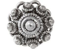 Zeeuwse Knop Cabochon (12 x 8.5 mm) Antiek Zilver (3 stuks)