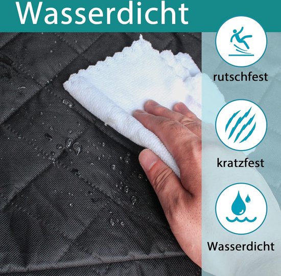 Couverture pour chien pour siège arrière \ couverture de voiture pour chiens, imperméable et antidérapante, ceinture de sécurité, pour voiture