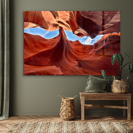 Peinture sur Verre - Murs Rocheux de l'Antelope Canyon aux USA - 180x120 cm - Peintures sur Verre Peintures - Photo sur Glas