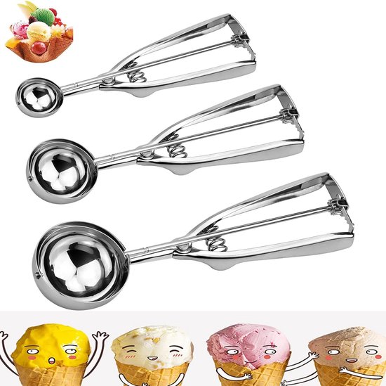 Foto: Ice cream scoop ice cream lepel fruit scoop 3pcs