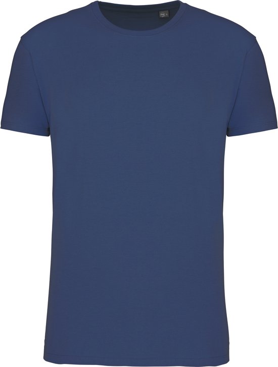 Donkerblauw T-shirt met ronde hals merk Kariban maat 5XL