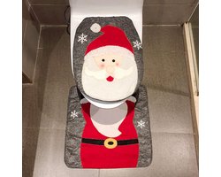 Toiletbrilhoes, Kerstmis, toiletdeksel, tapijt, kerstdecoratie, wc-dekselovertrek, stoelbekleding, kerstman, sneeuwpop, eland, kerstartikelen, decoratie, badmatten, set 2 stuks (kerstman) Toiletbrilhoes, Kerstmis, toiletdeksel, tapijt, kerstdecoratie, wc-dekselovertrek, stoelbekleding, kerstman, sneeuwpop, eland, kerstartikelen, decoratie, badmatten, set 2 stuks (kerstman)