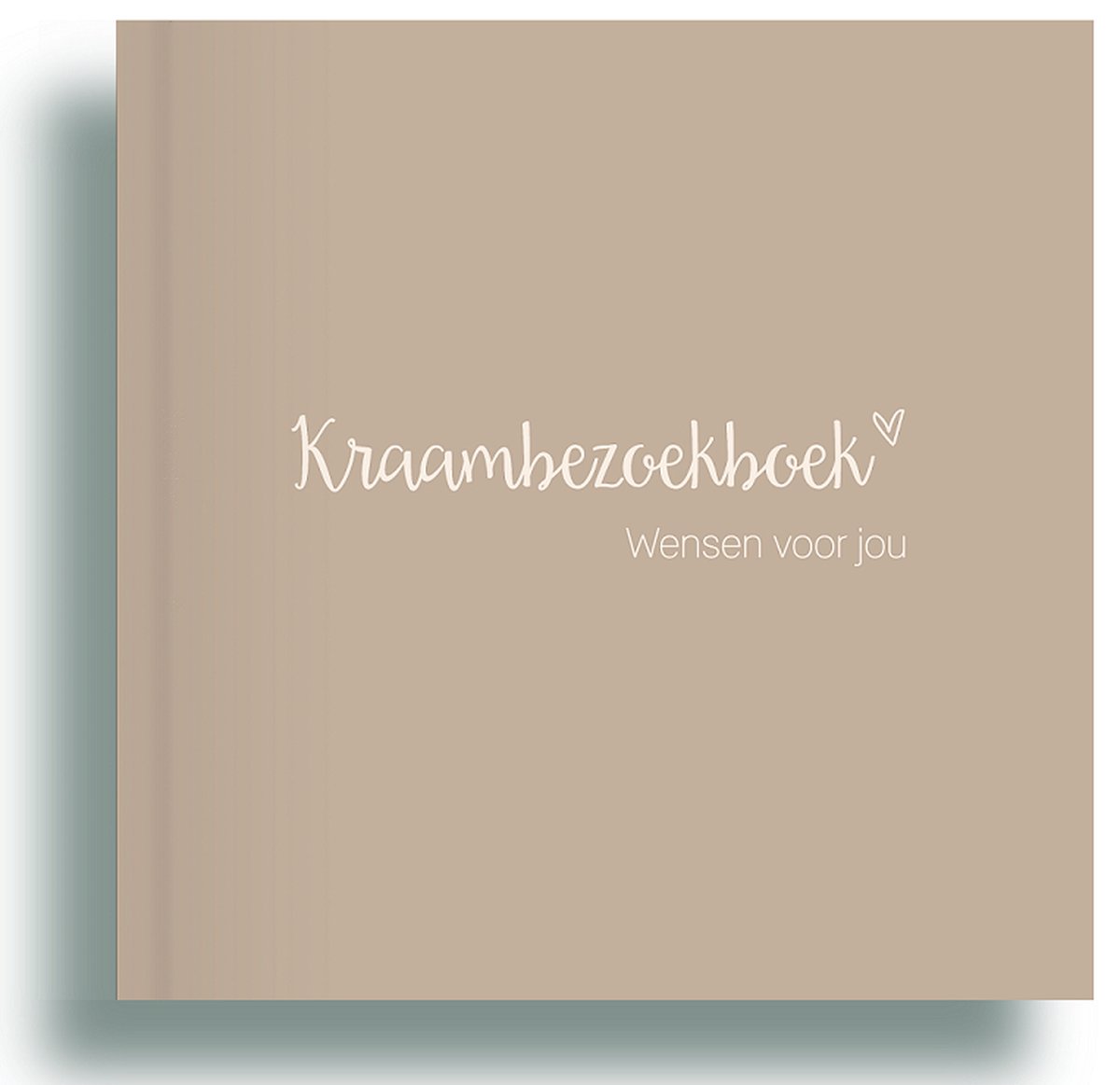 Kraambezoekboek met linnen cover - Kraamvisiteboek - Kraamboek - Kraambezoek invulboek - Kraamvisite invulboek - Kraamvisite boek - Linnen cover