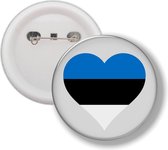 Button Met Speld - Hart Vlag Estland