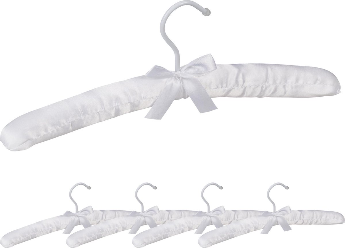 kledinghangers satijn - gepolsterd - kleerhangers - kledingbeugel stof