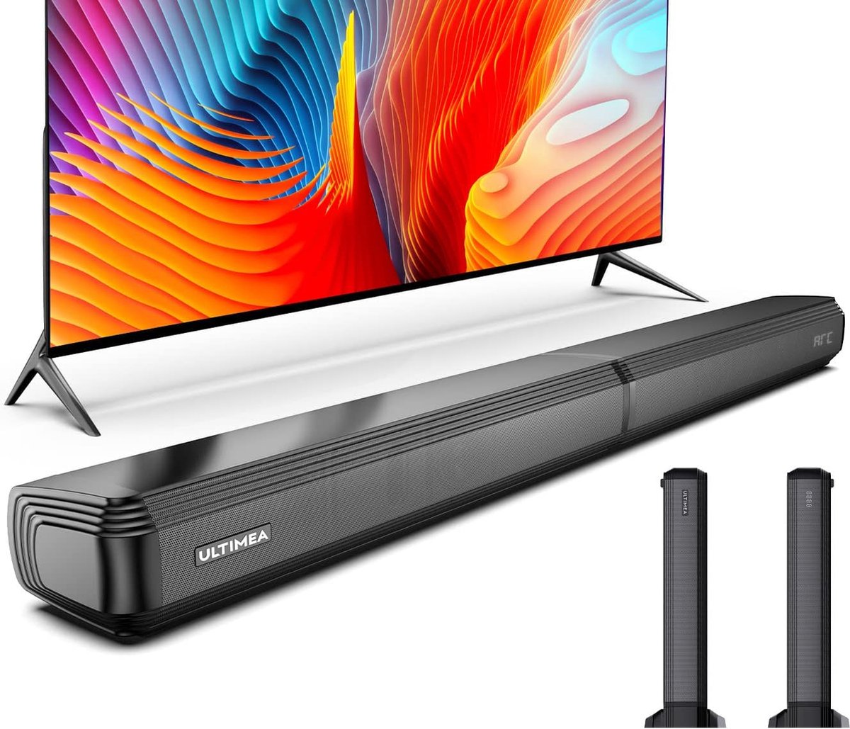 ULTIMEA Soundbar 5.1 Canali, Impianto Surround Virtuale Per TV, Soundbar Per TV Con Audio Home Theater, Sound Bar Bluetooth Con Subwoofer, E 2 Altoparlanti Surround, Gestione Tramite App, Aura A30 - 7