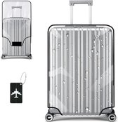 BOTC Kofferhoes - Maat: M (24inch) - Beschermhoes koffer - Luggage Cover - Transparant