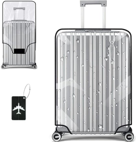 Housse de valise BOTC - Taille: M (24 pouces) - Housse de protection pour valise - Housse de bagage - Transparent