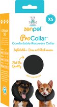 Zenpet ProCollar Hondenkraag XS – Doorzichtige hondenkraag – Beschermkraag hond – Hondenkap – Plastic Hondenkraag - Beschermkap– Zwart – Nek omtrek 15.2 cm