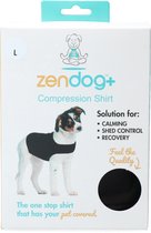 Zenpet ZenDog+ Compression shirt L – Hondenvest – Hondenjas tegen angst en stress – Anti stress hond – Dieren antistressmiddel – Elastisch en ademend – Geschikt voor honden van 20,5 tot 29.5 kg - Zwart