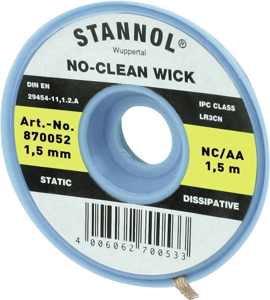 Stannol NC/AA Desoldeerdraad Lengte 1.5 m Breedte 1.5 mm