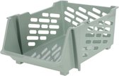 Storage Solutions Panier de rangement empilable - Vert - 29L - plastique - 44 x 36 x 20 cm