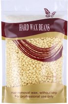 Wax Beans 1Kg - Wax Bonen | Wax Parels - Hard Wax Beans Cream Milk- 1000 gram wax beans incl. 30 spatula's  - Navulling van 1000 gram wax beans + 30 spatula's. Wax is geschikt voor lichaam en gezicht.