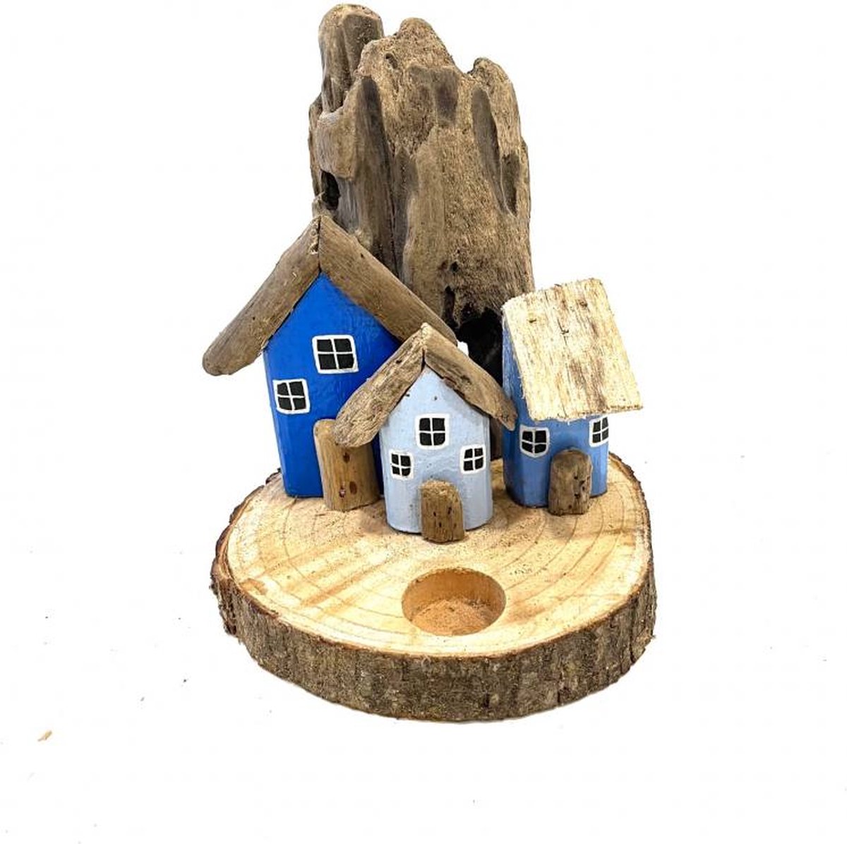 3- House blue for candle