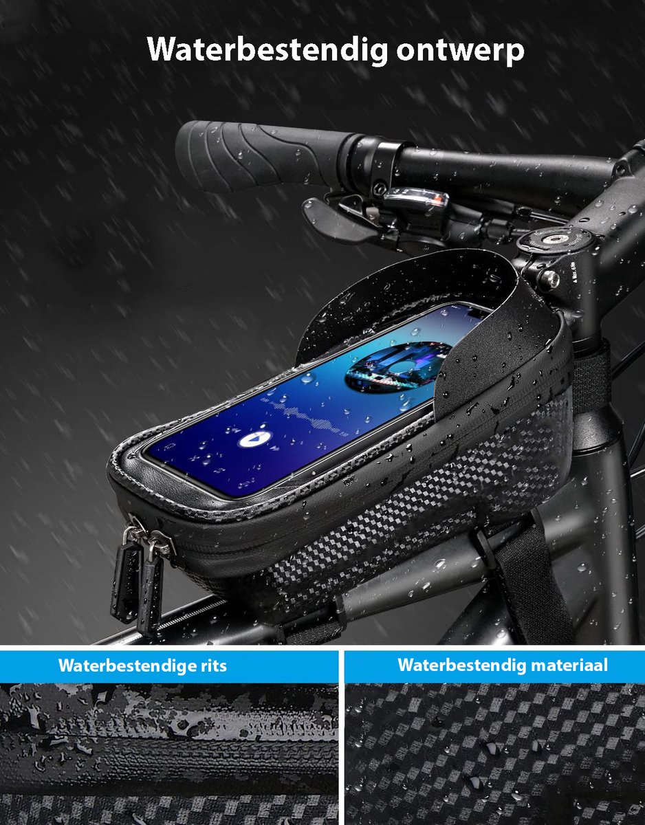 Roadrocker fietstas met telefoonhouder en speaker - Scosche