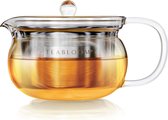 Bouilloire/théière 2 en 1 avec chaleur et infusion - Théière allant sur la cuisinière et au micro-ondes avec filtre amovible pour le thé en vrac - Capacité 1-2 tasses / 350 ml