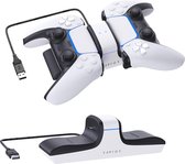 Raptor Gaming - Dubbele Oplader Wit - Geschikt voor PS5 DualSense Controllers