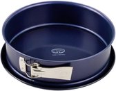 springform pan Ø 26 cm, baking pan with cut and scratch-resistant enamel coating, "Back-Liebe Enamel" series, round cake pan with non stick ring (Colour: blue), Quantity: 1 piece