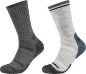Skechers 2PPK Men Trail Wool Socks SK41104-9300, Mannen, Grijs, Sokken, maat: 39-42
