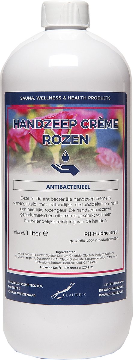 Goedkoopste Handzeep Crème Rozen 1 liter