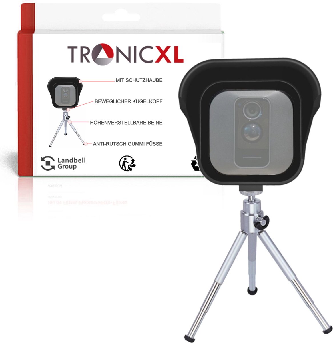 TronicXL statief + adapter camerahouder weersbescherming geschikt voor Blink camera outdoor XT1 XT2 -