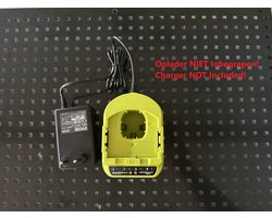 Houder geschikt voor Ryobi RC18120 18V Oplader - Wandbevestiging - Wall Mount - ! OPLADER NIET INBEGREPEN ! - AUB Beschrijving lezen!