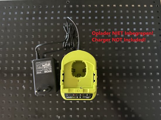 Houder Voor Ryobi RC18120 18V Oplader - Wandbevestiging - Wall Mount - ! OPLADER NIET INBEGREPEN ! - AUB Beschrijving lezen!