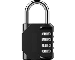 Rogi Hangslot - Hangslot met Cijferslot - Cijferslot Kluisje - Met Cijfercode - Cijferslot deur - Kofferslot - Voor binnen en buiten - Slot met Cijferslot - Slot voor kluisje - Slot voor Reiskoffer - 80mm