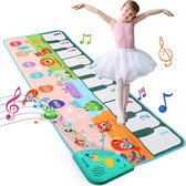 LEADSTAR Pianomat, dansmat, kinderspeelgoed vanaf 2 jaar, voor jongens en meisjes, educatief speelgoed, geschenken, 110 x 36 cm