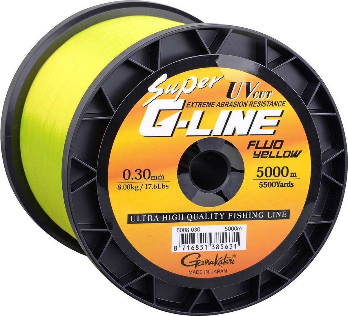 Gamakatsu Super G-line Monofilament 5000 M Geel 0.200 mm