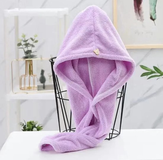 Haar handdoek - Lavendel - 2 stuks - Microvezel - Sneldrogend - Paars - Hairtowel - Quickdry - Easily wearable - Lavender - Purple