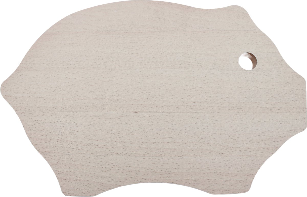 Snijplank - biggetje - 34 cm x 21 cm - Beukenhout - Serveerplank - Tapasplank - Borrelplank