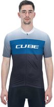 Cube Teamline Cmpt Jersey Met Korte Mouwen Blauw XL Man