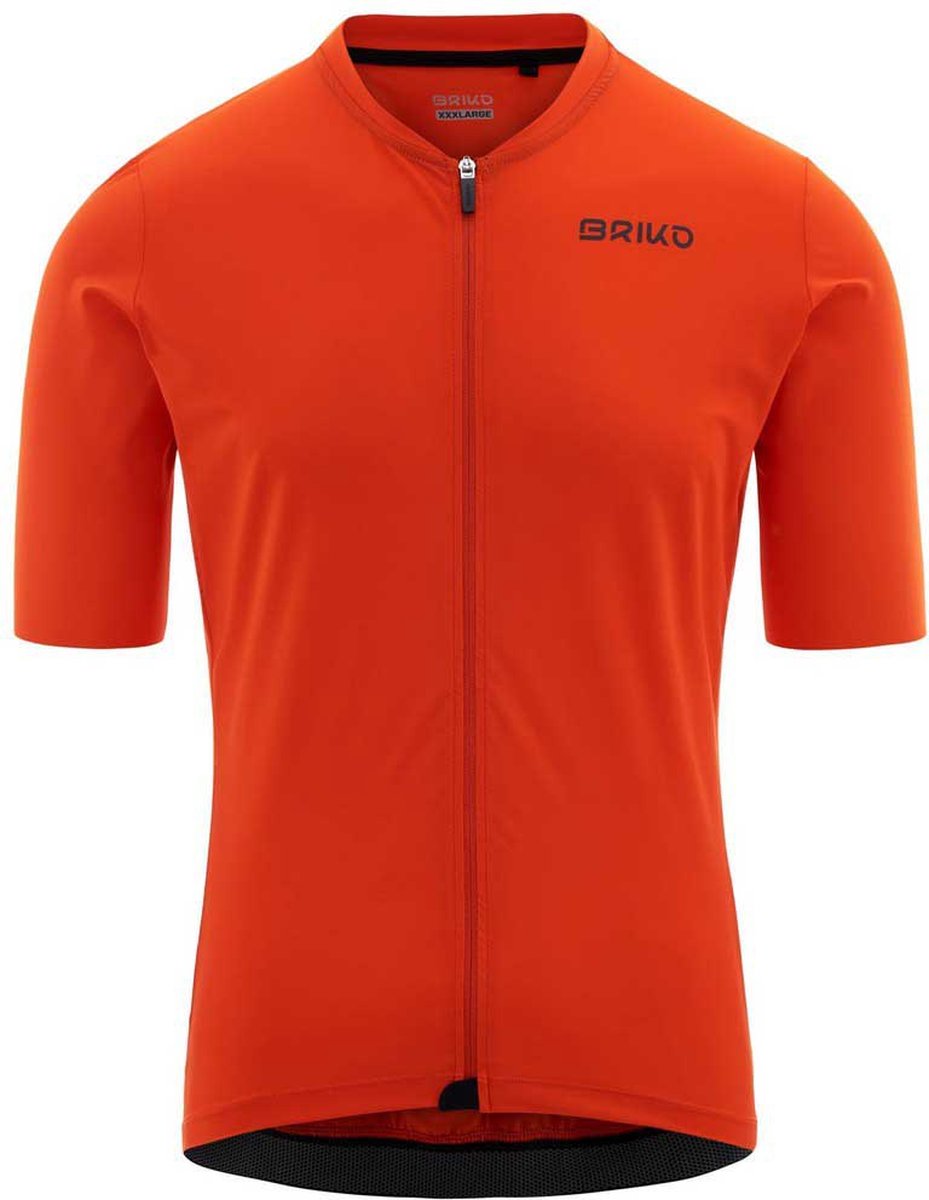 Briko Racing Korte Mouw Wielertrui Oranje M Man
