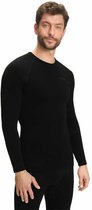 FALKE heren lange mouw shirt Maximum Warm - thermoshirt - zwart (black) - Maat: M