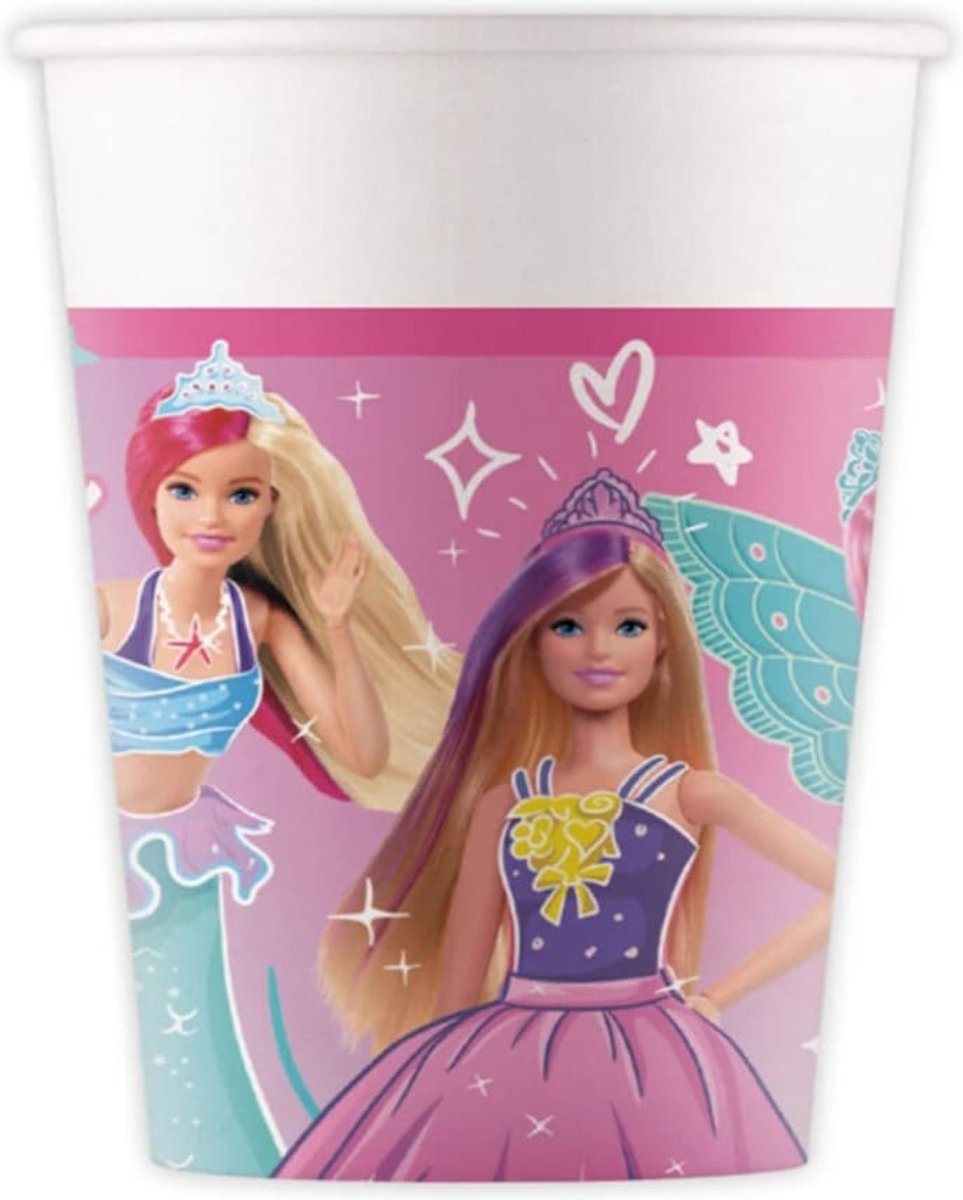 Barbie fantasie papieren beker