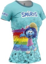 Otso Smurfen Regenboog T-shirt Met Korte Mouwen Blauw XS Vrouw