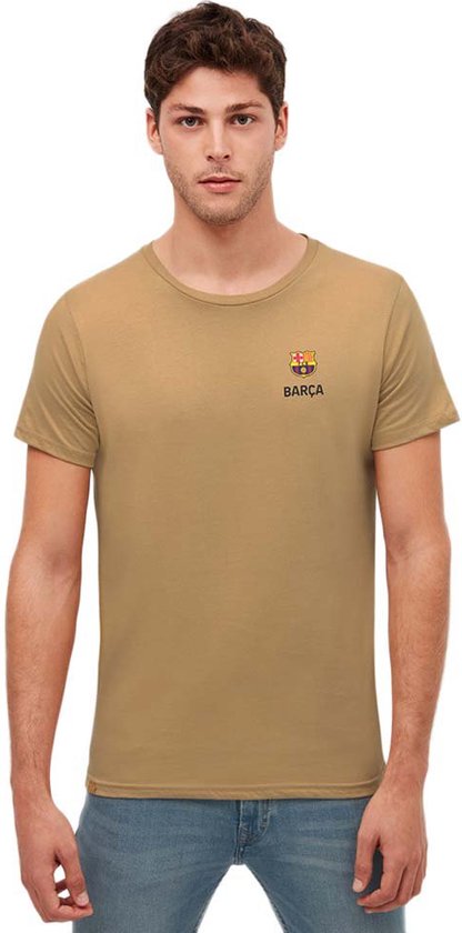 BarÇa Ball T-shirt Met Korte Mouwen Beige Man