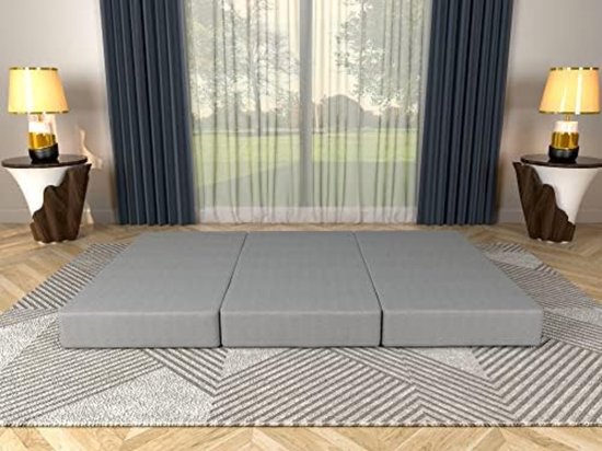 Schuimmatras - Campingmatras - 80 x 195 x 15 cm - Grijs van The Friendly Swede — afbeelding 2