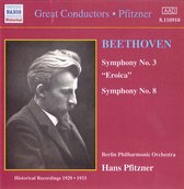 Berlin Philharmonic Orchestra, Hans Pfitzner - Beethoven: Symphonies Nos. 3 & 8 (CD)