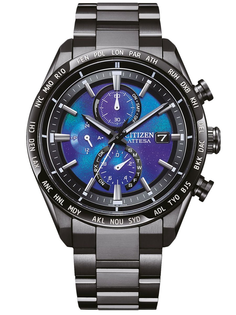 Citizen Hakuto-R AT8285-68Z Horloge - Titanium - Zwart - Ø 42 mm