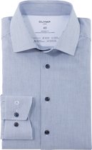 OLYMP Luxor 24/7 modern fit overhemd - popeline - bleu - Strijkvriendelijk - Boordmaat: 41