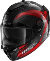 Shark Spartan GT Pro Ritmo Carbon Carbon Rood Chrom DRU Integraalhelm XL