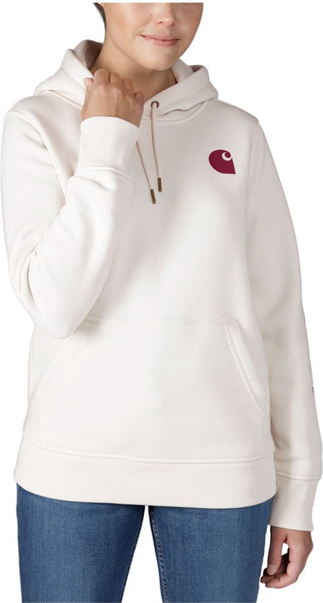 Carhartt Logo Capuchon Paars