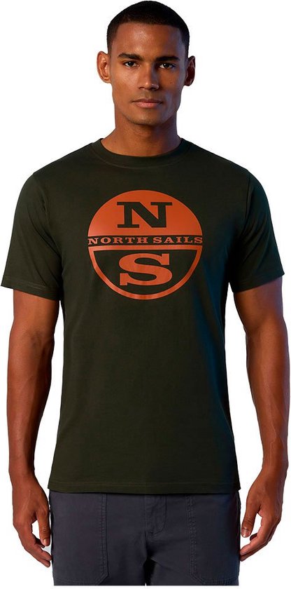 North Sails Graphic T-shirt Met Korte Mouwen Groen XL Man