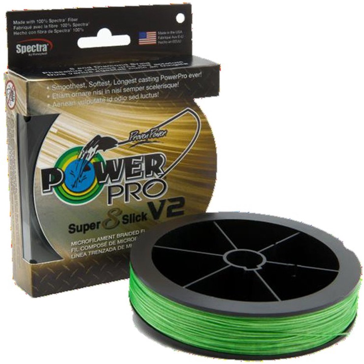 Power Pro Super 8 Slick V2 Gevlochten Vislijn 2740 M Oranje 0.410 mm